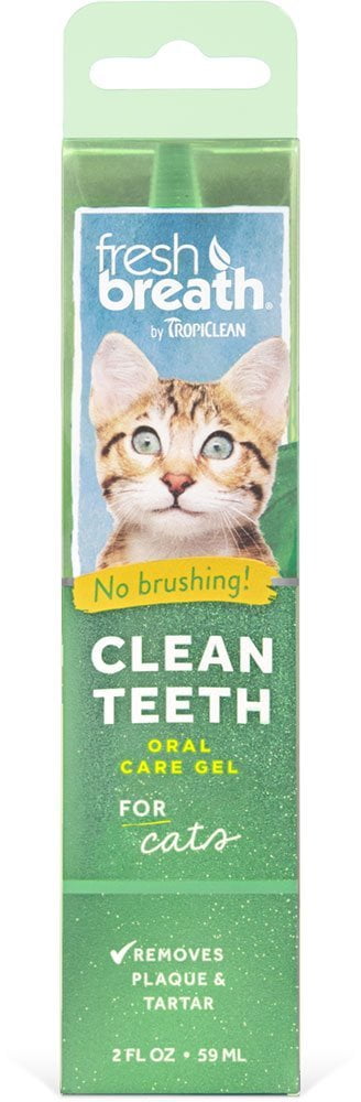 Gel nettoyant pour les dents Fresh breath Tropiclean pour chats 59ml