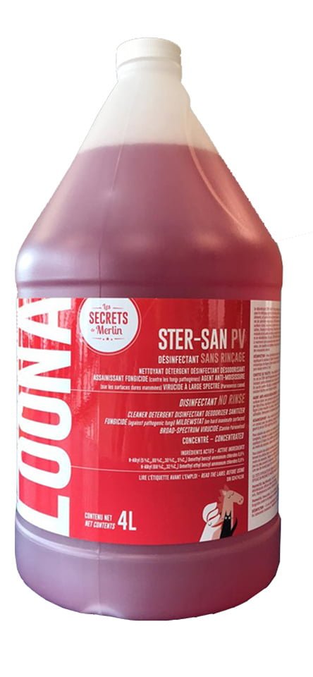 Loona Ster-San PV concentré 4 Litres, Désinfectant fongicide, virucide sans rinçage